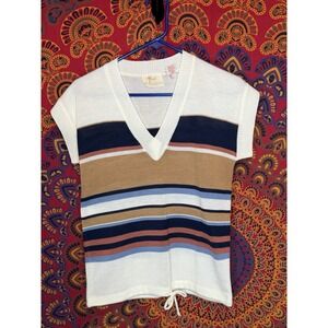 Vintage 1960s 60s Tarni Sweater M British Crown Colony of Hong Kong Soft Tie